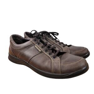 Mephisto Runoff Air Jet System Mens Size 12 Brown Leather Lace Up Sneaker Shoes